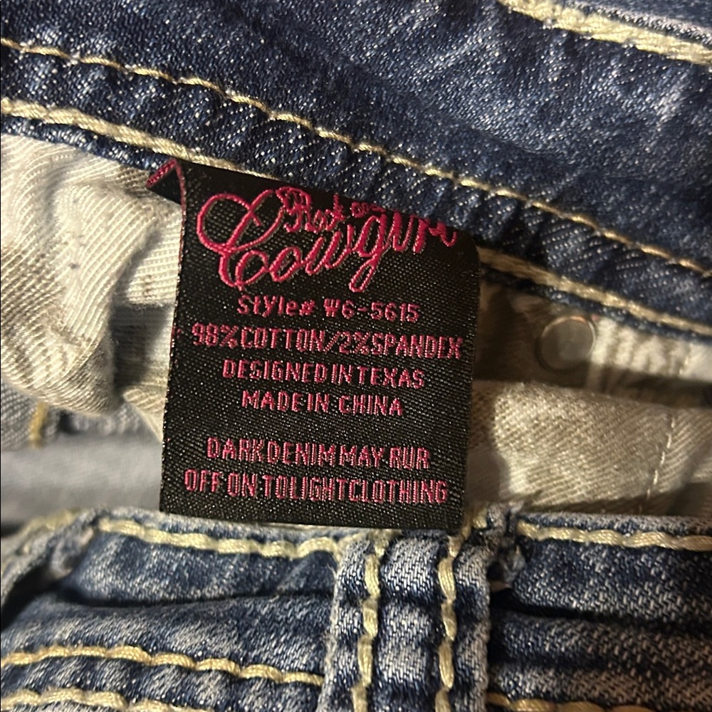 Rock & Roll Cowgirl Blue Boot Cut Jeans - Picture 7 of 7